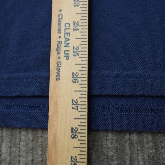 Lacoste Shirt Men Polo Short Sleeve Blue Regular Fit 100% Cotton Size 3 Small - Picture 7 of 10